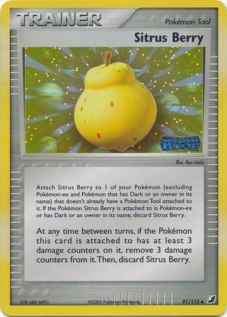 Sitrus Berry 91/115 - EX Unseen Forces