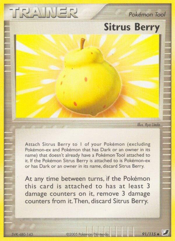 Sitrus Berry 91/115 - EX Unseen Forces