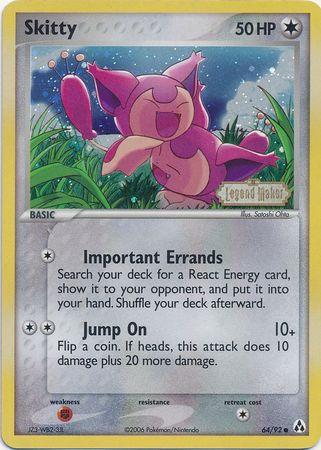 Skitty 64/92 - EX Legend Maker