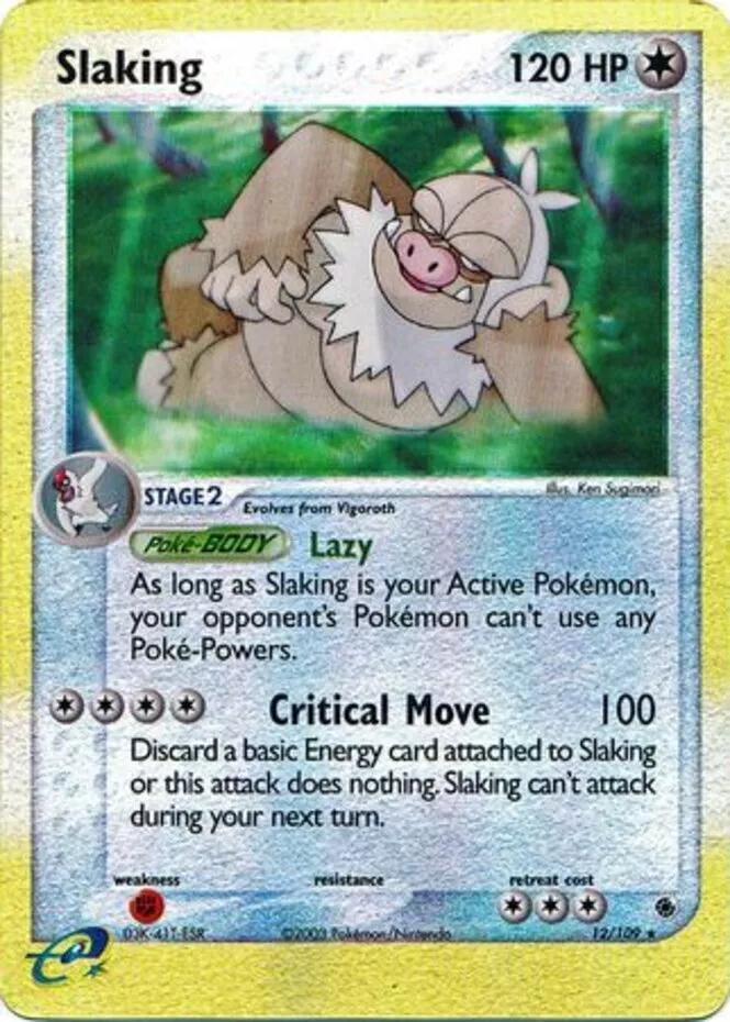 Slaking 12/109 - EX Ruby & Sapphire