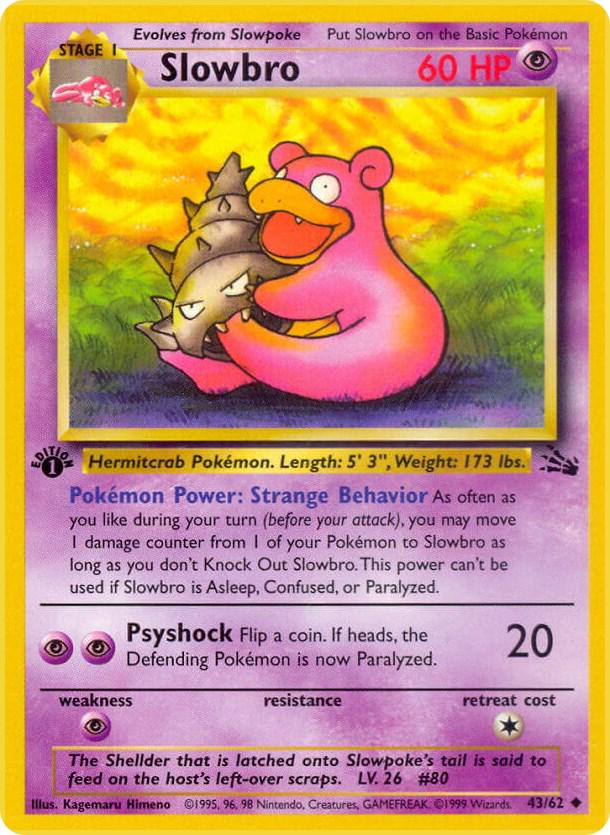 Slowbro 43/62 - Fossil Set