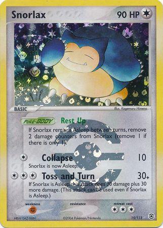 Snorlax 15/112 - EX Fire Red & Leaf Green