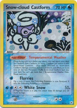 Snow-Cloud Castform 25/101 - EX Hidden Legends