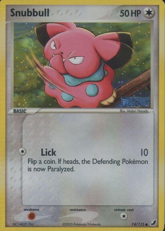 Snubbull 74/115 - EX Unseen Forces