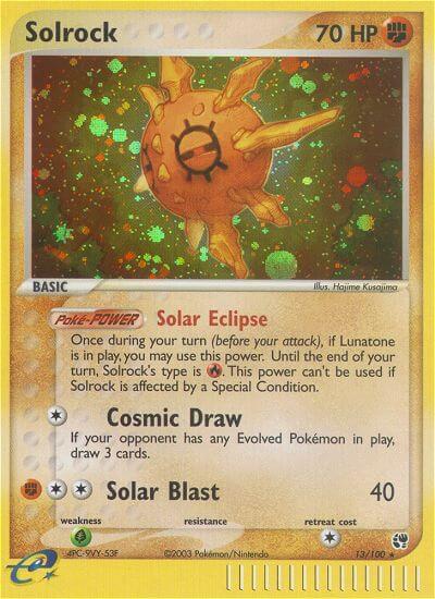 Solrock 13/100 - EX Sandstorm