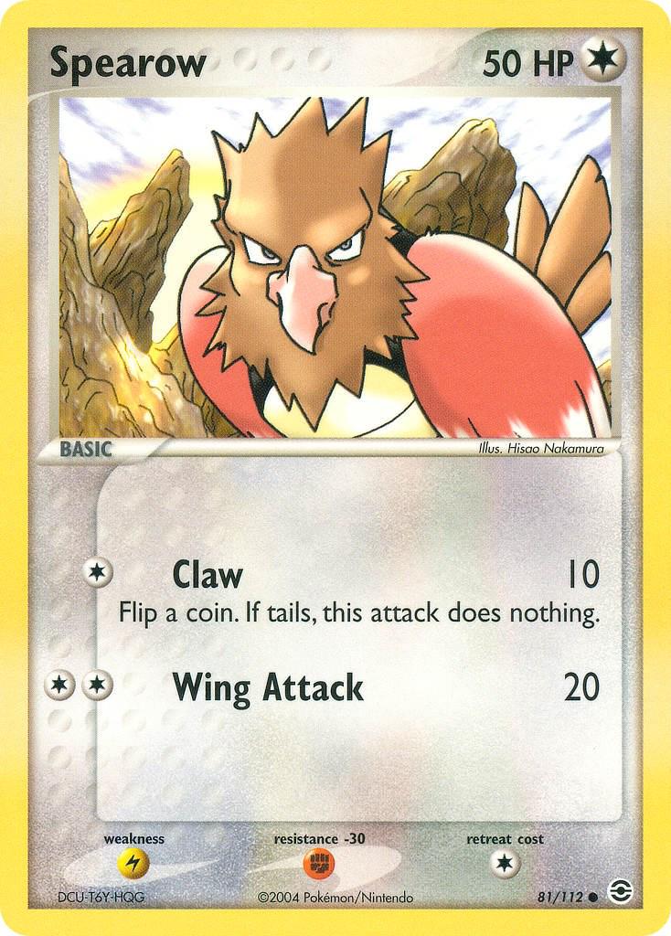 Spearow 81/112 - EX Fire Red & Leaf Green