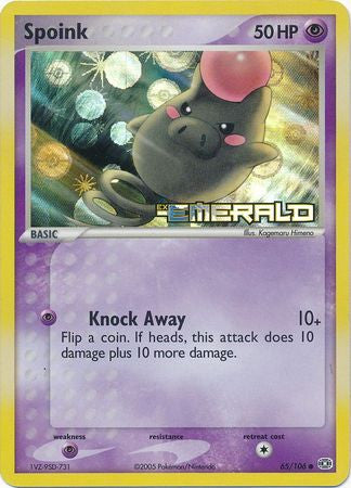 Spoink 65/106 - EX Emerald