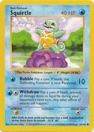 Squirtle 63/102 - Base Set