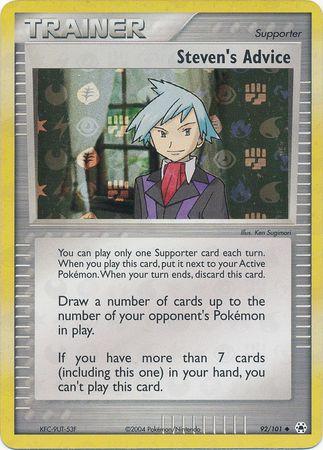 Steven's Advice 92/101 - EX Hidden Legends