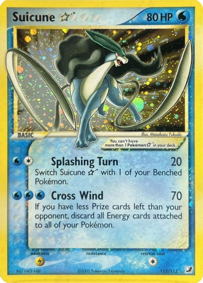 Suicune Gold Star 115/115 - EX Unseen Forces