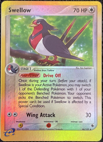 Swellow 46/109 - EX Ruby & Sapphire