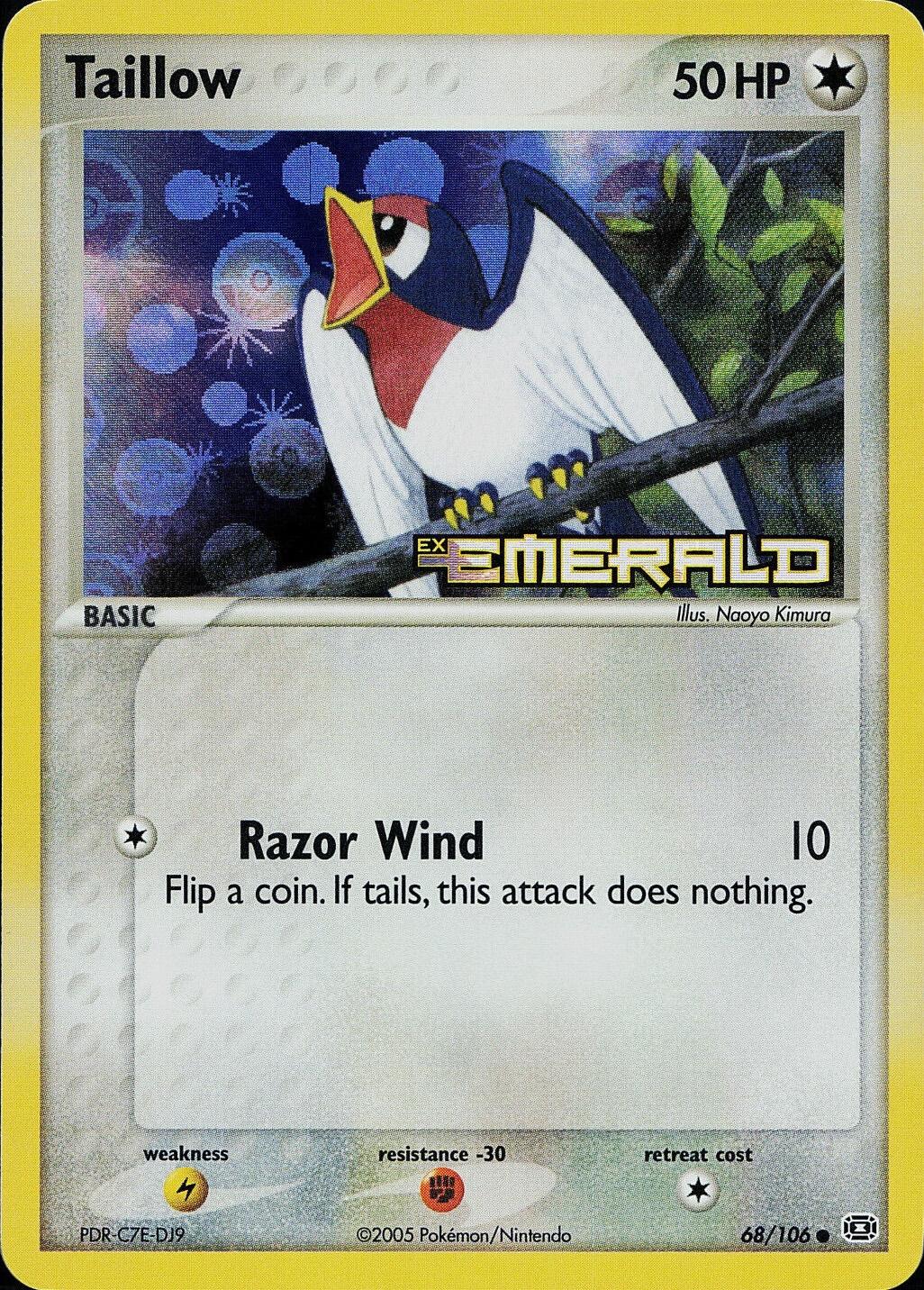 Taillow 68/106 - EX Emerald