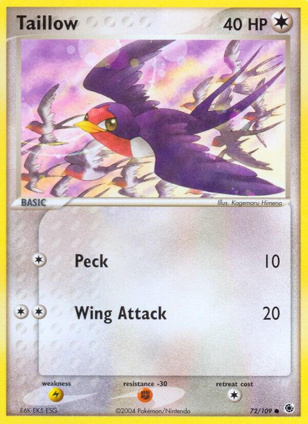 Taillow 72/109 - EX Ruby & Sapphire