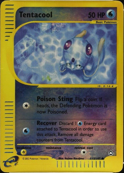 Tentacool 113/147 - Aquapolis
