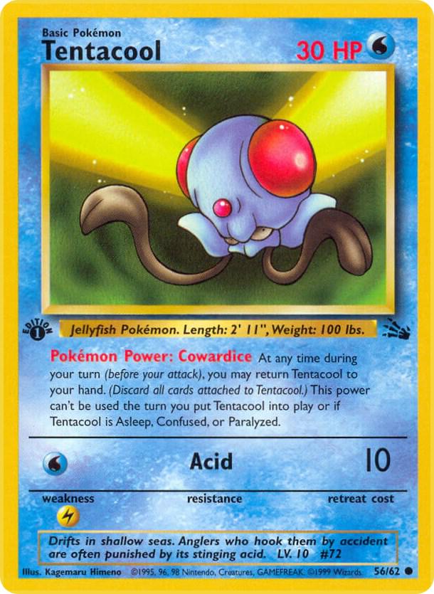 Tentacool 56/62 - Fossil Set