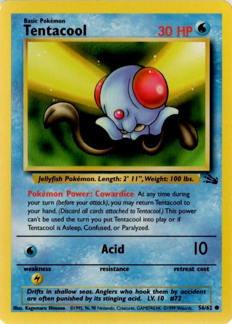 Tentacool 56/62 - Fossil Set