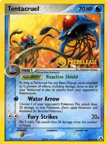 Tentacruel 45/92 - EX Legend Maker