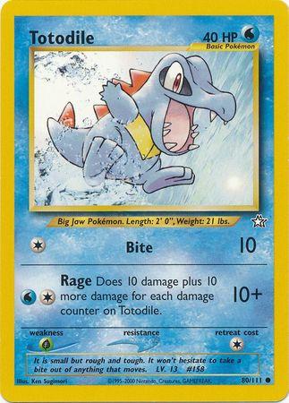 Totodile 80/111 - Neo Genesis