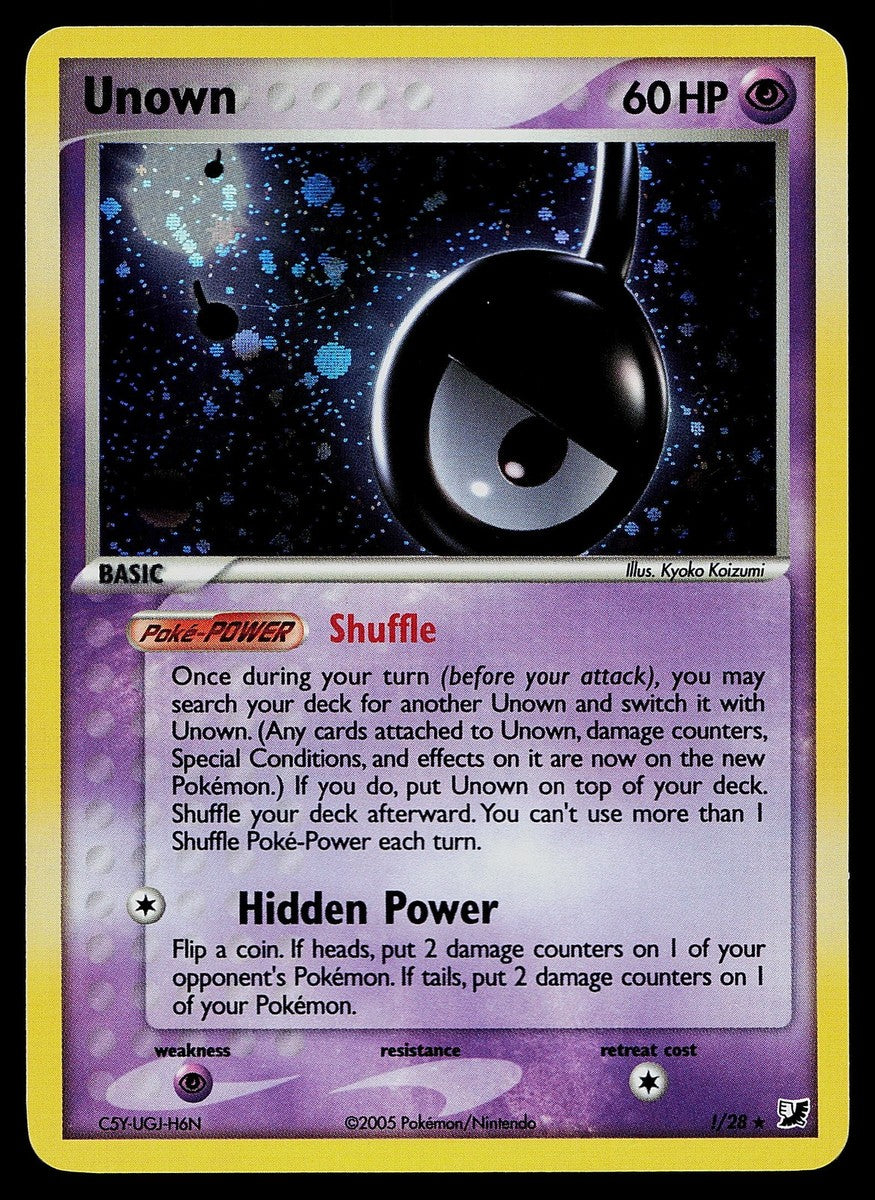 Unown (!) !/28 - EX Unseen Forces