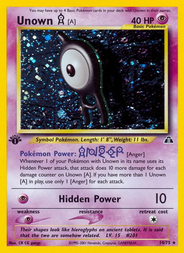 Unown A 14/75 - Neo Discovery