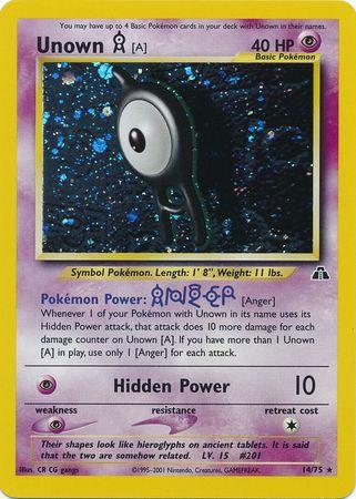 Unown A 14/75 - Neo Discovery