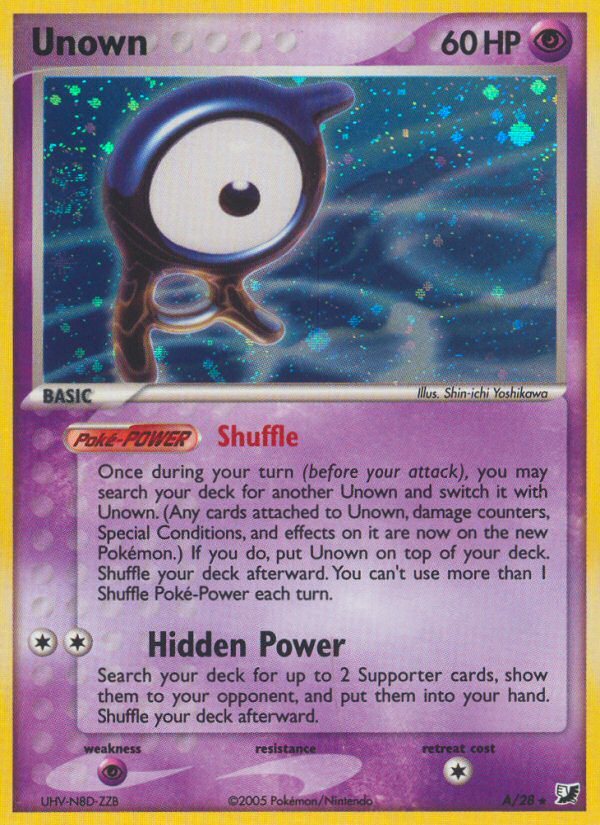 Unown (A) A/28 - EX Unseen Forces