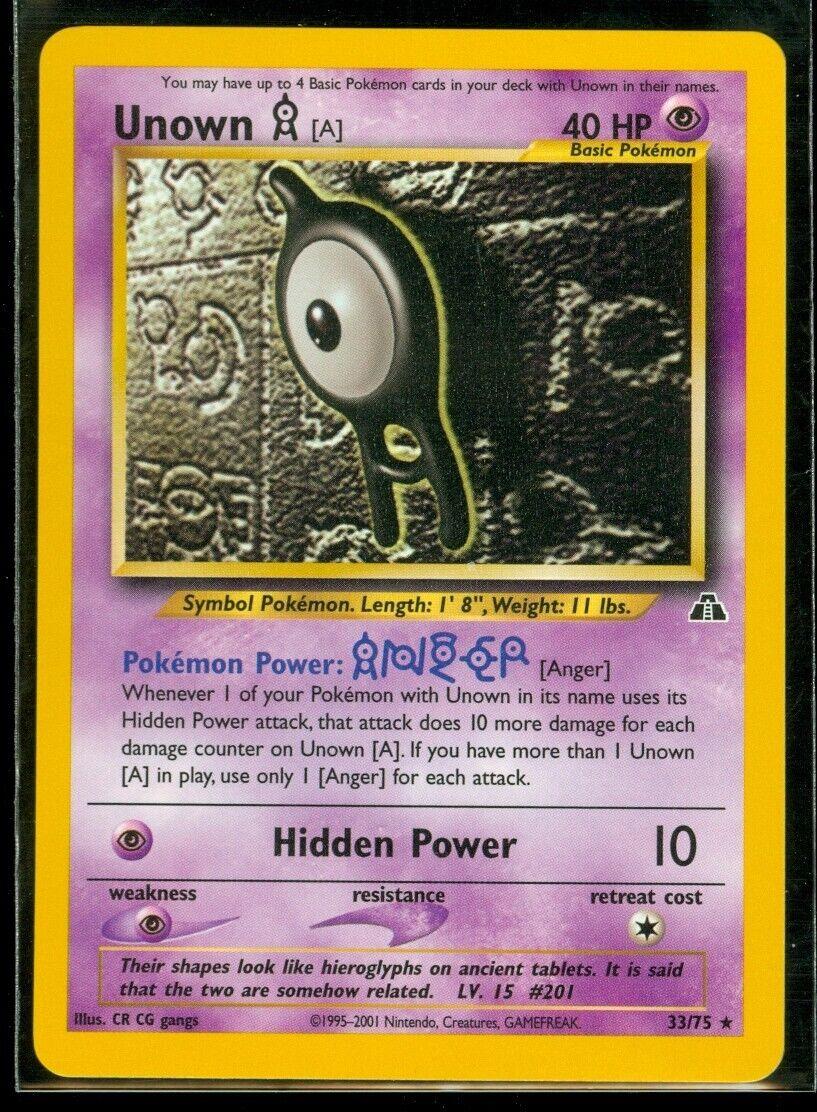 Unown A 33/75 - Neo Discovery