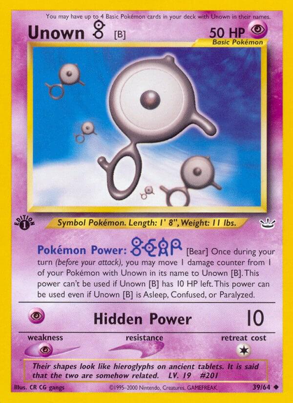 Unown B 39/64 - Neo Revelation