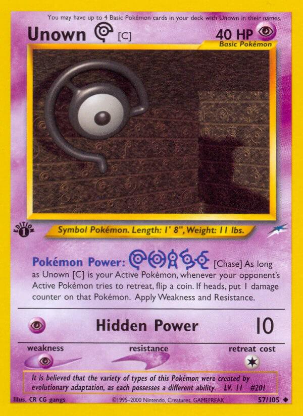 Unown C 57/105 - Neo Destiny