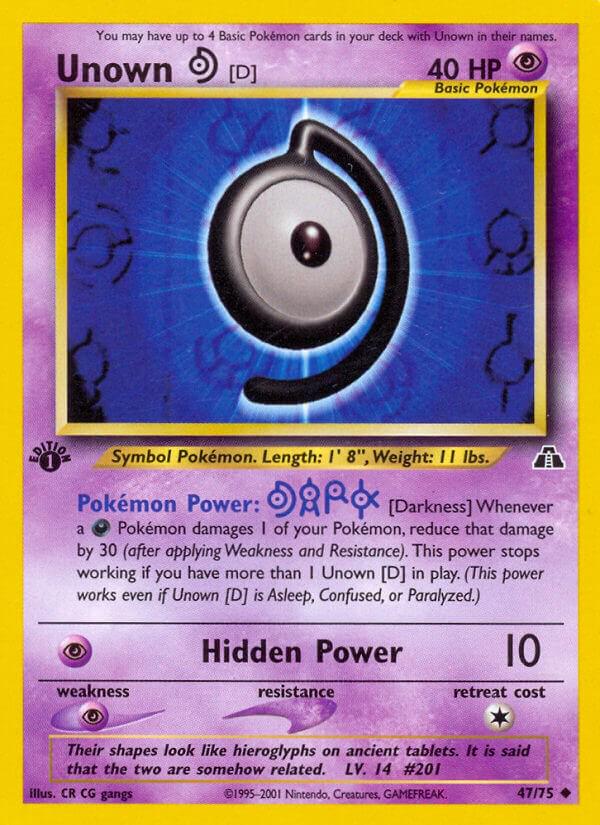 Unown D 47/75 - Neo Discovery