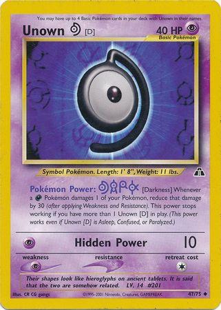 Unown D 47/75 - Neo Discovery