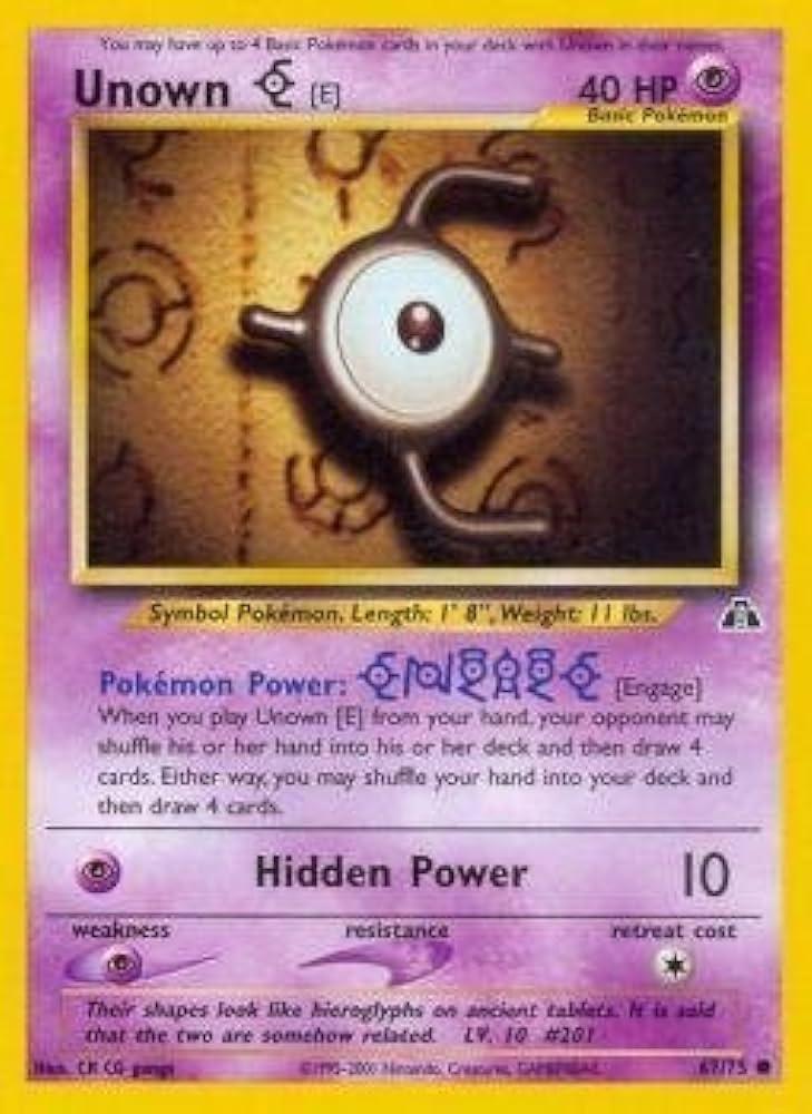 Unown E 67/75 - Neo Discovery