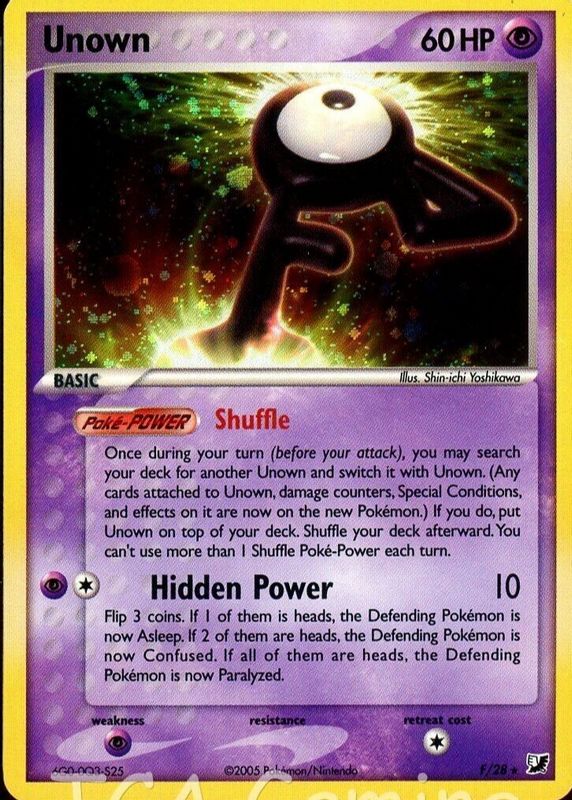 Unown (F) F/28 - EX Unseen Forces