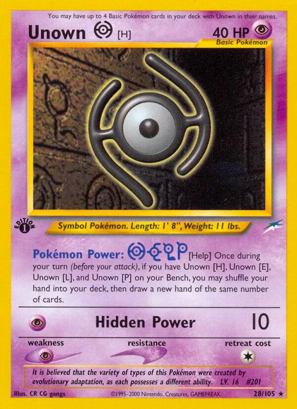 Unown H 28/105 - Neo Destiny