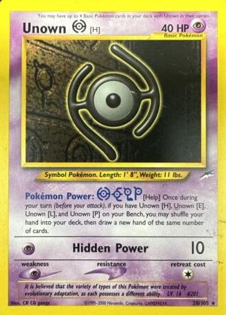 Unown H 28/105 - Neo Destiny