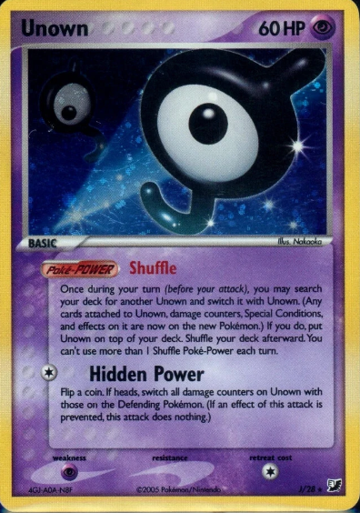 Unown (J) J/28 - EX Unseen Forces
