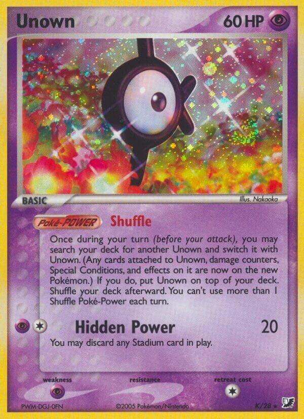 Unown (K) K/28 - EX Unseen Forces