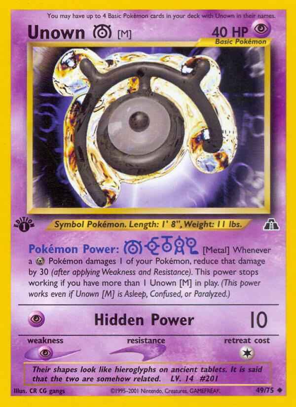 Unown M 49/75 - Neo Discovery