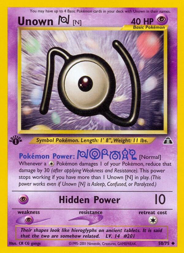 Unown N 50/75 - Neo Discovery