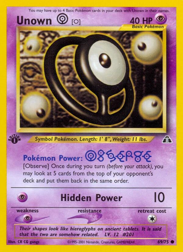 Unown O 69/75 - Neo Discovery