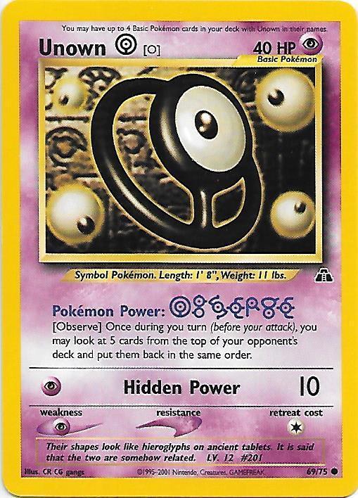 Unown O 69/75 - Neo Discovery