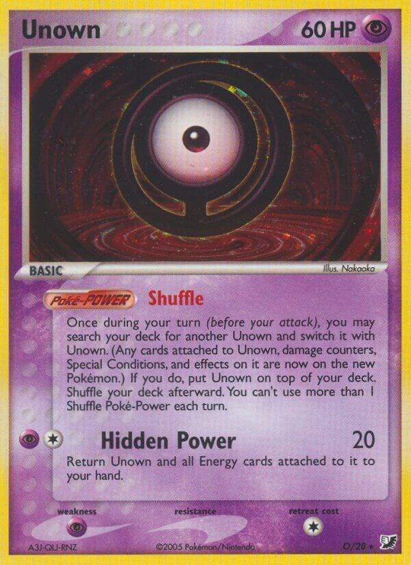 Unown (O) O/28 - EX Unseen Forces