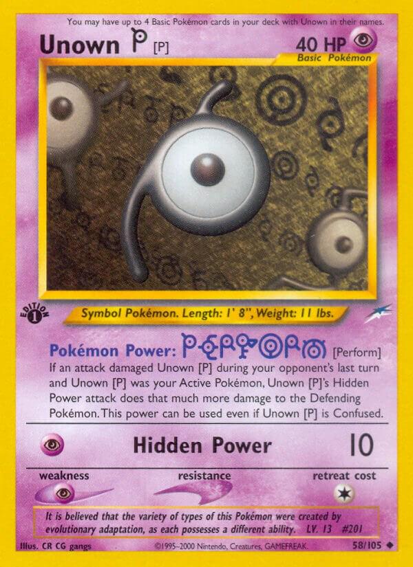 Unown P 58/105 - Neo Destiny