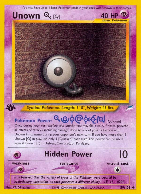 Unown Q 59/105 - Neo Destiny