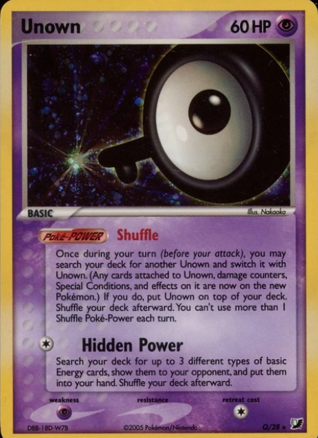 Unown (Q) Q/28 - EX Unseen Forces