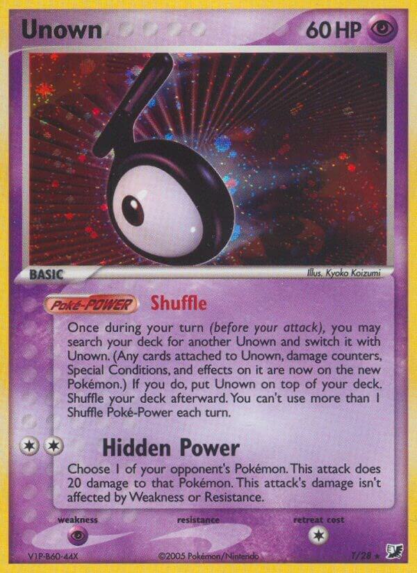 Unown (T) T/28 - EX Unseen Forces