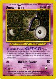 Unown V 89/105 - Neo Destiny