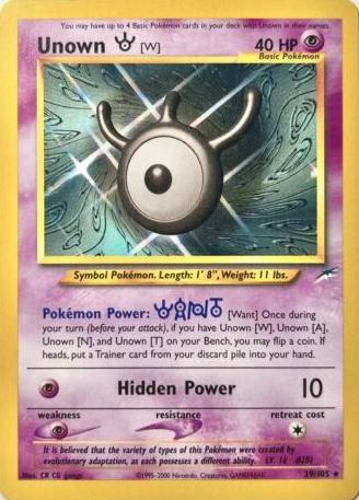 Unown W 29/105 - Neo Destiny