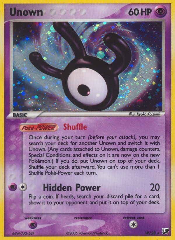 Unown (W) W/28 - EX Unseen Forces