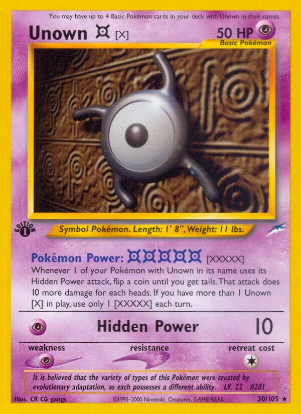 Unown X 30/105 - Neo Destiny